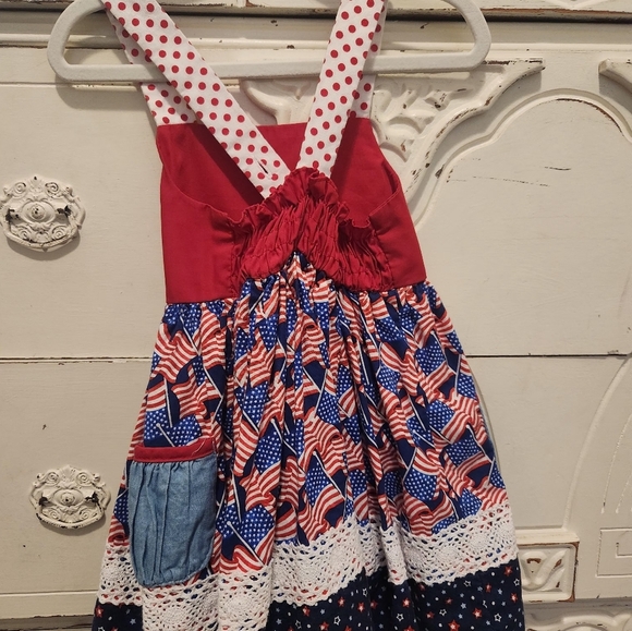 RicRac Ruffles patriotic dress - Picture 2 of 4
